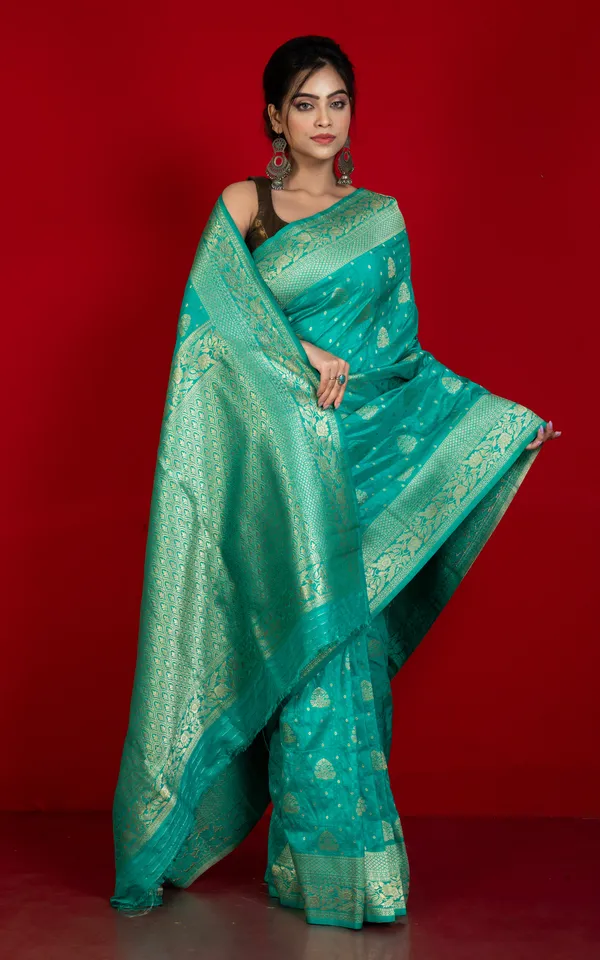 Traditional_Nakshi_Motif_Work_Softy_Dola_Katan_Silk_Saree_In_Seagreen_And_Antique_Golden