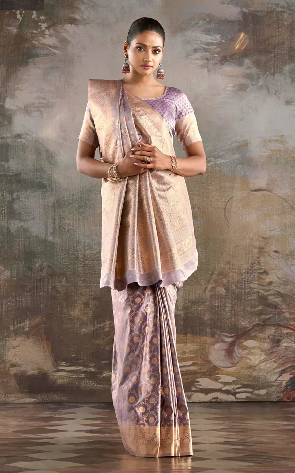Floral_Jaal_Nakshi_Work_Designer_Katan_Silk_Banarasi_Saree_In_Silver_Chalice_And_Antique_Golden_Zari_Nakshi_Work