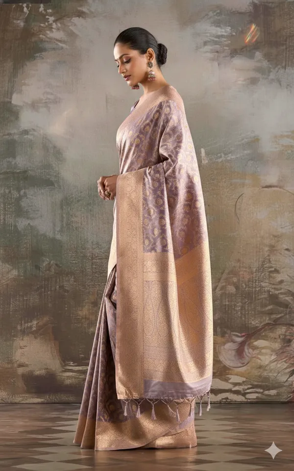 Floral_Jaal_Nakshi_Work_Designer_Katan_Silk_Banarasi_Saree_In_Silver_Chalice_And_Antique_Golden_Zari_Nakshi_Work