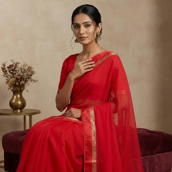 Designer_Dual_Shaded_Georgette_Saree_In_Paradise_Pink_And_Silver_Zari_Work