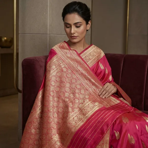 Traditional_Woven_Teifi_Tree_Butta_Katan_Silk_Saree_In_Raspberry_And_Antique_Golden