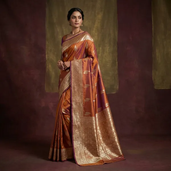 Traditional_Woven_Teifi_Tree_Butta_Katan_Silk_Saree_In_Light_Brown_And_Antique_Golden