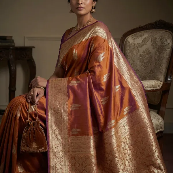 Traditional_Woven_Teifi_Tree_Butta_Katan_Silk_Saree_In_Light_Brown_And_Antique_Golden