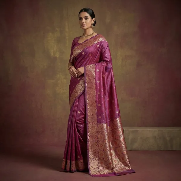 Jamawar_Satin_Tan_Chui_Katan_Silk_Saree_In_Light_Burgundy_And_Deluge