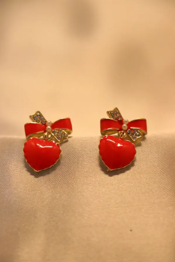 Red_Alloy_Earring_For_Women
