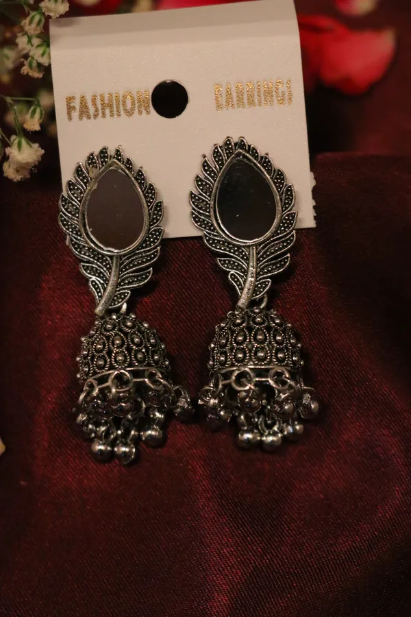 Blue_And_Silver_Alloy_Jhumka_Earrings_For_Women
