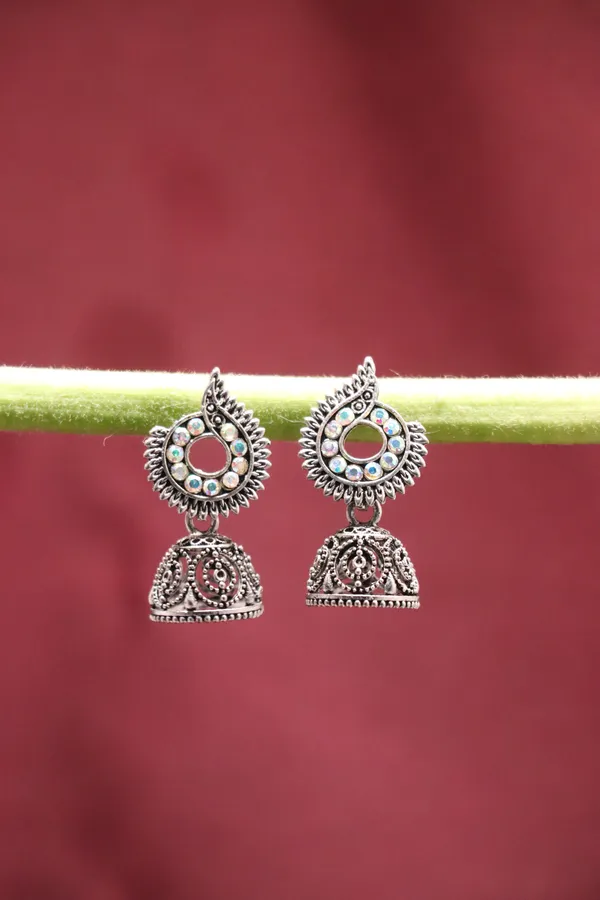 Silver_Alloy_Jhumka_Earrings_For_Women