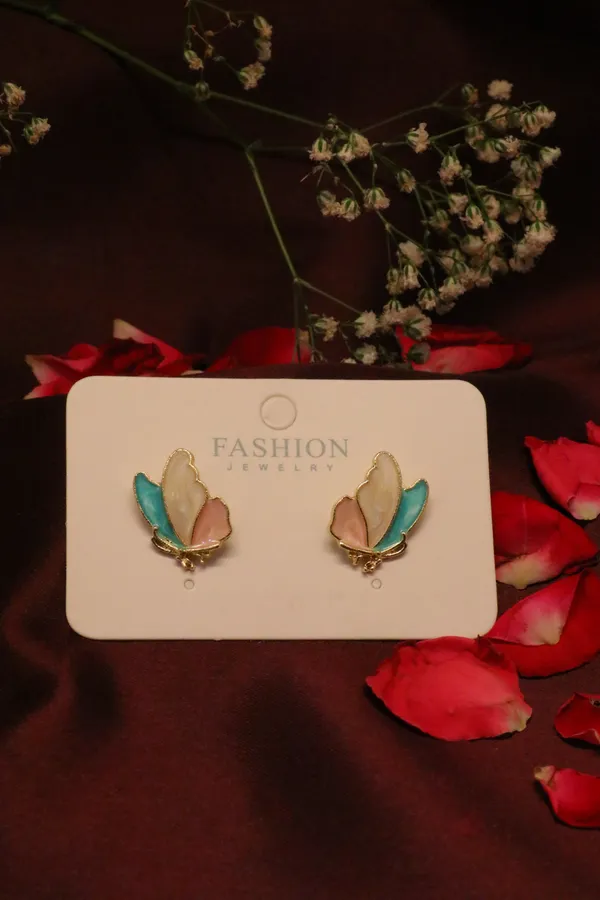 Multicolour_Alloy_Stud_Earrings_For_Women