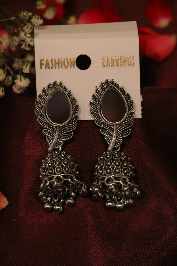 Blue_And_Silver_Alloy_Jhumka_Earrings_For_Women