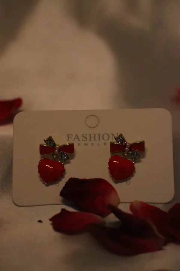 Red_Alloy_Earring_For_Women