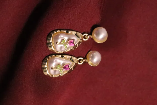 White_Alloy_Earrings_For_Women