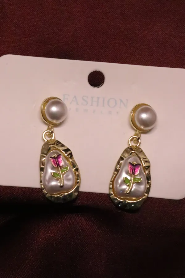 White_Alloy_Earrings_For_Women