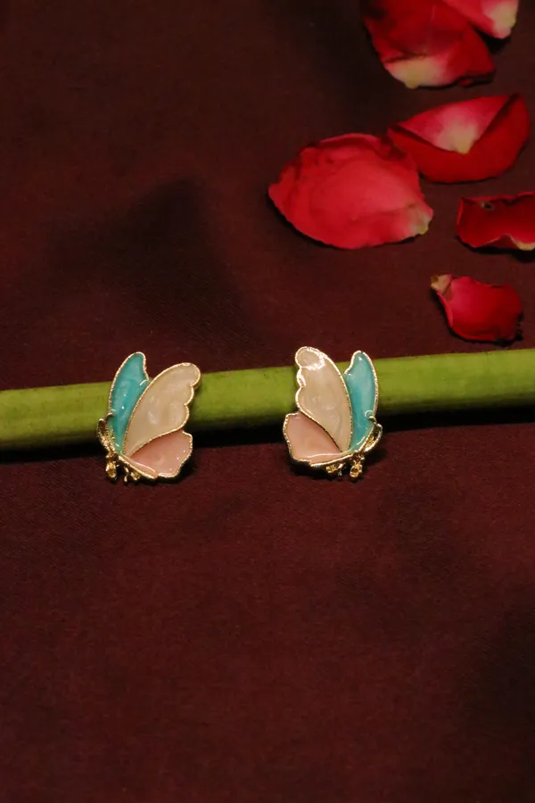Multicolour_Alloy_Stud_Earrings_For_Women