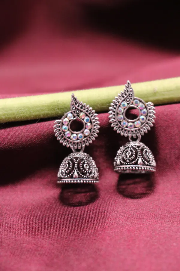 Silver_Alloy_Jhumka_Earrings_For_Women