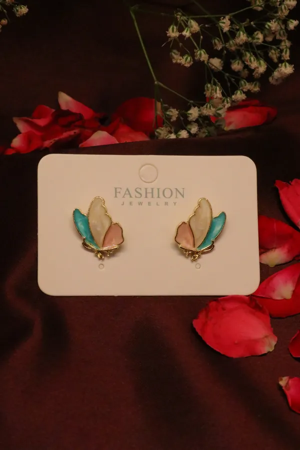 Multicolour_Alloy_Stud_Earrings_For_Women