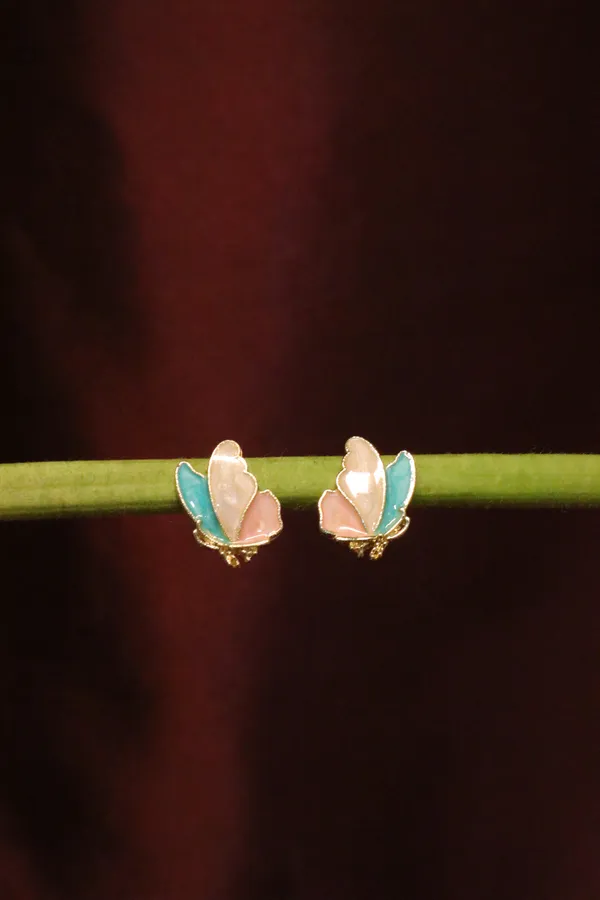 Multicolour_Alloy_Stud_Earrings_For_Women