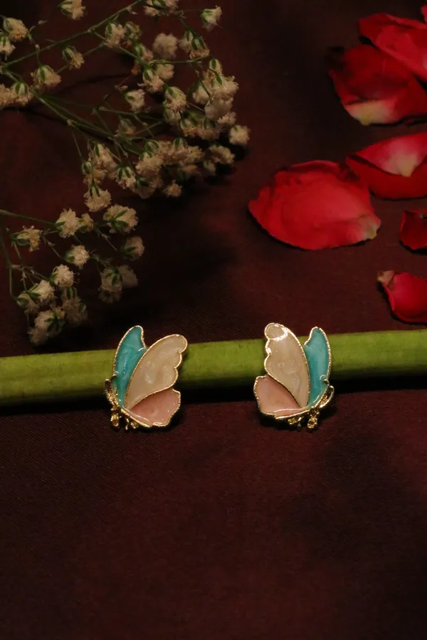 Multicolour_Alloy_Stud_Earrings_For_Women