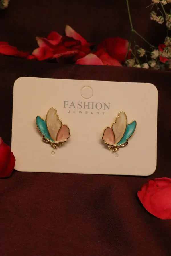 Multicolour_Alloy_Stud_Earrings_For_Women