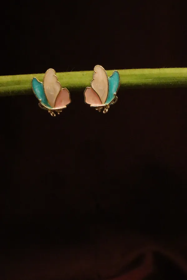 Multicolour_Alloy_Stud_Earrings_For_Women