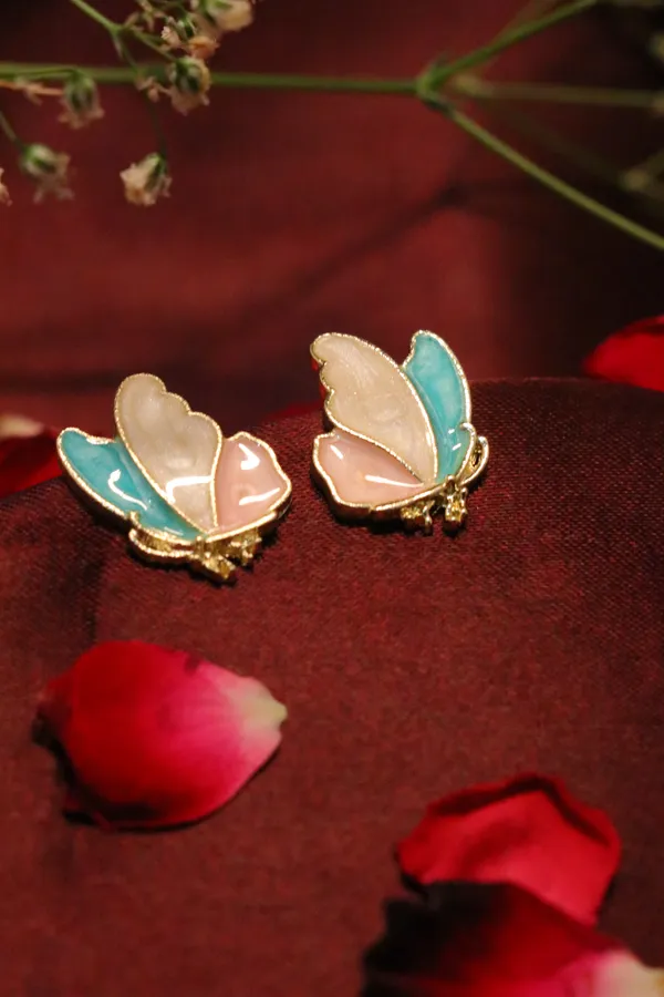 Multicolour_Alloy_Stud_Earrings_For_Women