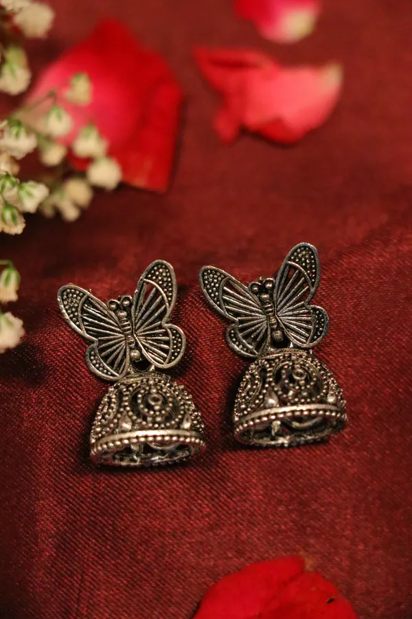 Brown_Alloy_Stud_Earrings_For_Women