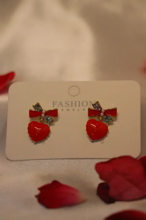 Red_Alloy_Earring_For_Women