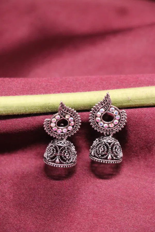 Silver_Alloy_Jhumka_Earrings_For_Women