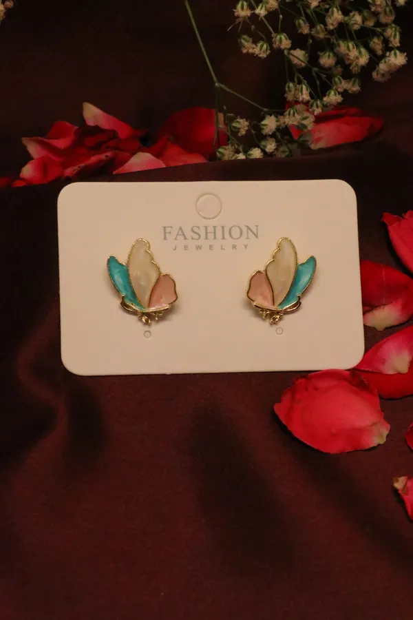 Multicolour_Alloy_Stud_Earrings_For_Women