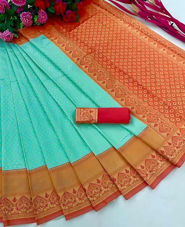 Multicolor_Banarasi_Woven_Self_Design_Saree_For_Women