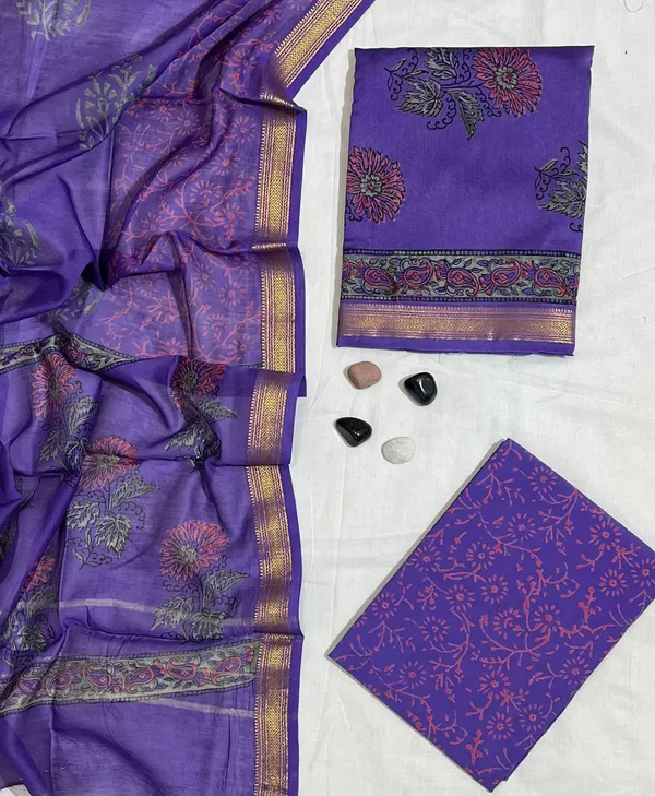 Vibrant_Floral_&_Paisley_Hand-Block_Printed_Jamuni_Pure_Authentic_Maheshwari_Silk_Unstitched_Suit