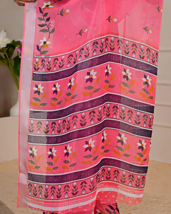 Women's_Linen_Silk_Floral_Embroidered_Saree_with_Silver_Zari_Border_(Peach)