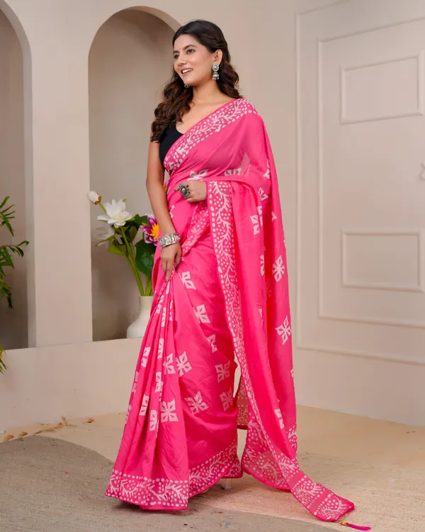 Women's_Batik_Printed_Mulmul_Cotton_Silk_Saree_with_Contrast_Border_(Pink)
