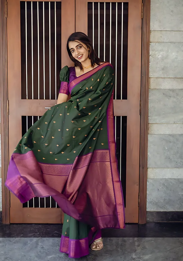 Multicolor_Banarasi_Woven_Self_Design_Saree_For_Women