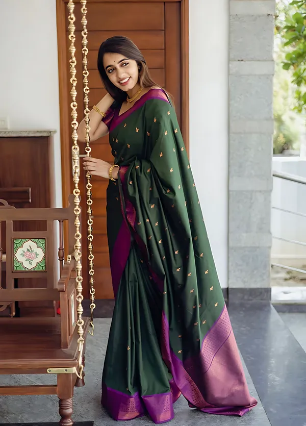 Multicolor_Banarasi_Woven_Self_Design_Saree_For_Women