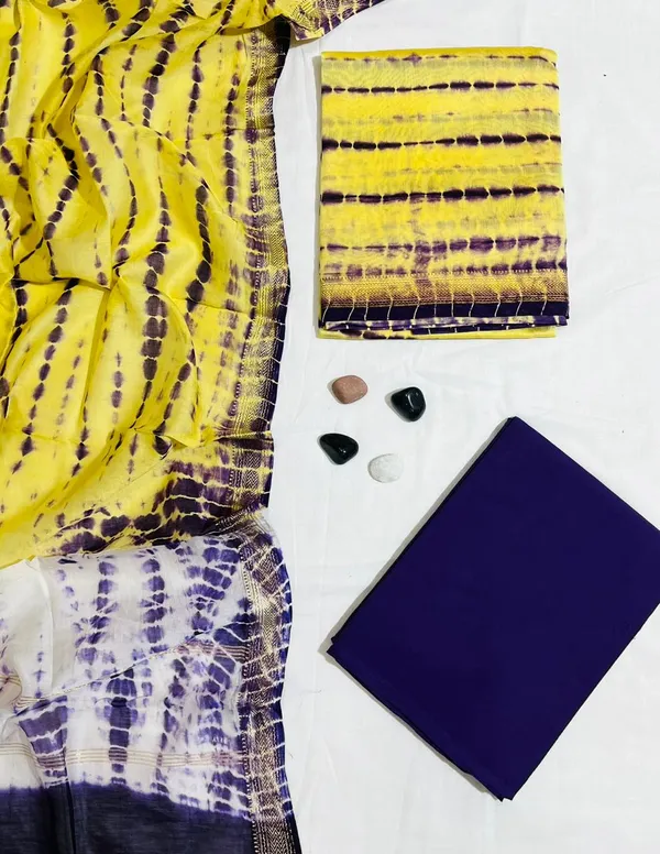 Handcrafted_Shibori_Tie_&_Dye_Yellow_&_Purple_Maheshwari_Silk_Unstitched_Suit