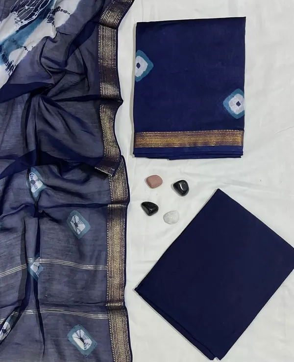Artisanal_Shibori_Tie_&_Dye_Dark_Blue_Maheshwari_Silk_Unstitched_Suit
