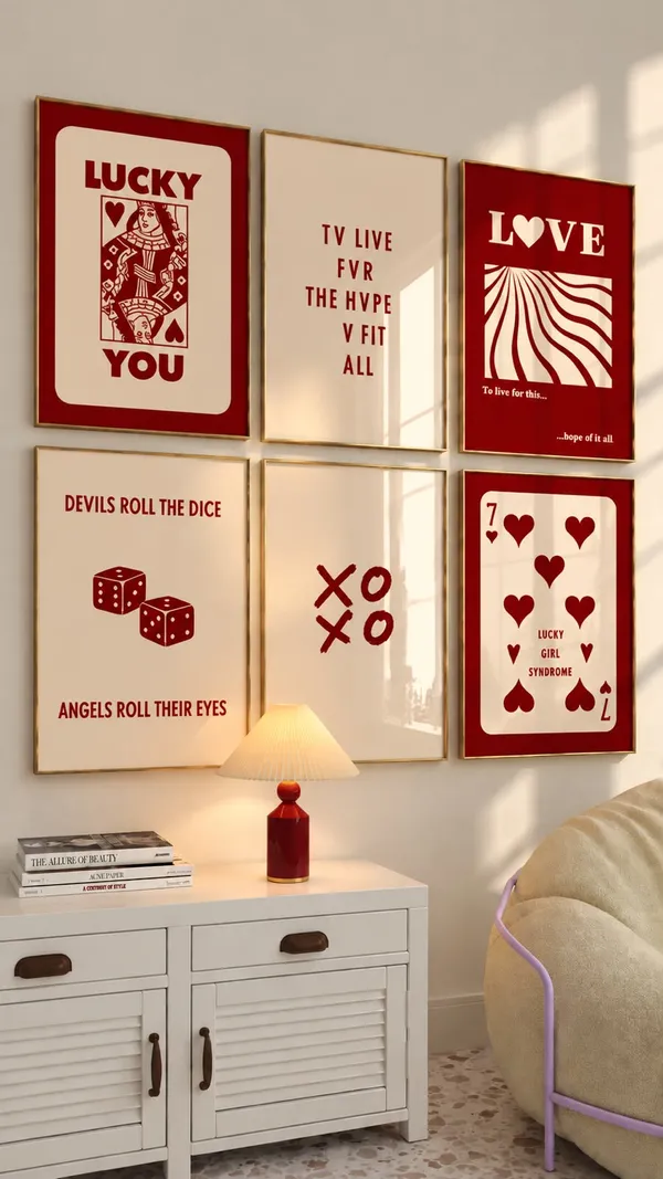 Modern_Lucky_Card_Print_Set_of_6_|_Burgundy_Typography_Wall_Art_for_Bedroom_or_Living_Room