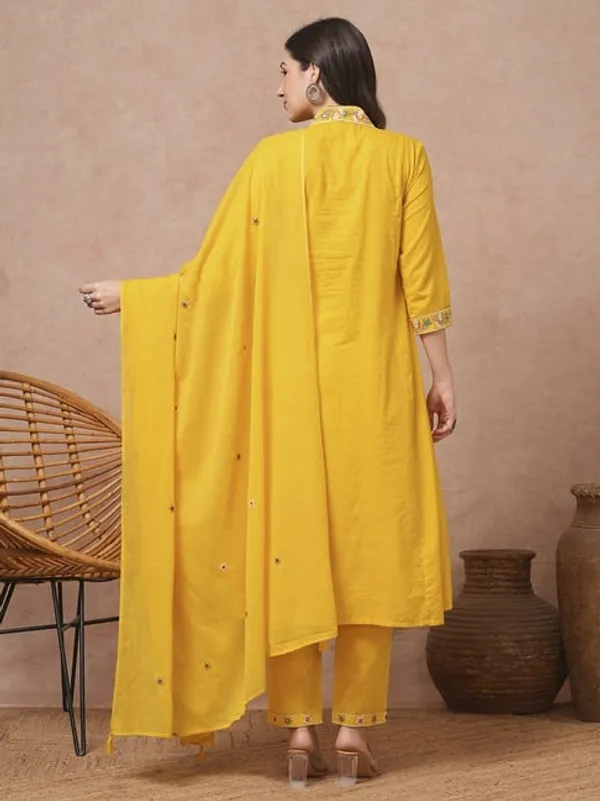 Aaliya_Yellow_Embroidered_Ram_Boota_Kurta_And_Pant_Set_With_Dupatta