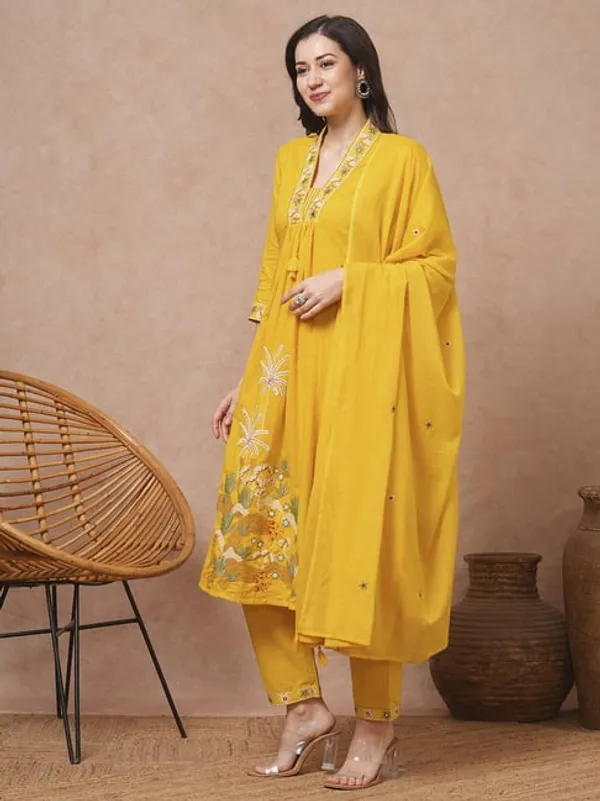 Aaliya_Yellow_Embroidered_Ram_Boota_Kurta_And_Pant_Set_With_Dupatta