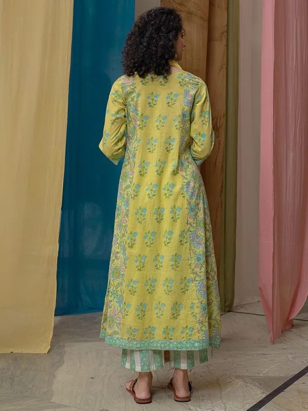 Lemon_Yellow_Hand_Block_Printed_Cambric_Cotton_Suit