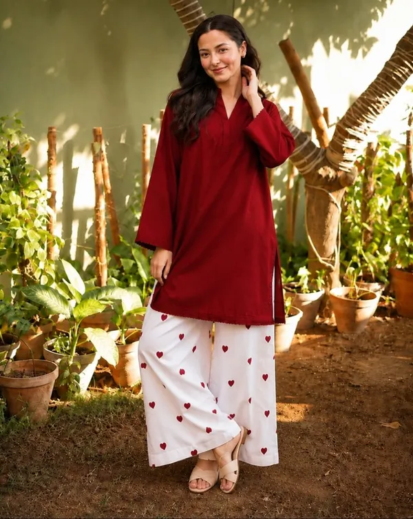Maroon_Embroidered_Cotton_Kurta_and_Palazzo_Set