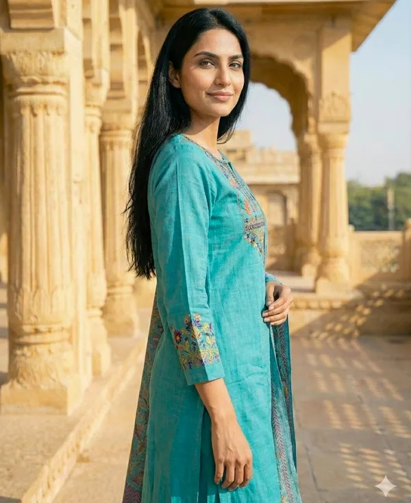 Sky_Blue_Cotton_Flex_Embroidered_Suit_With_Dupatta_For_Women