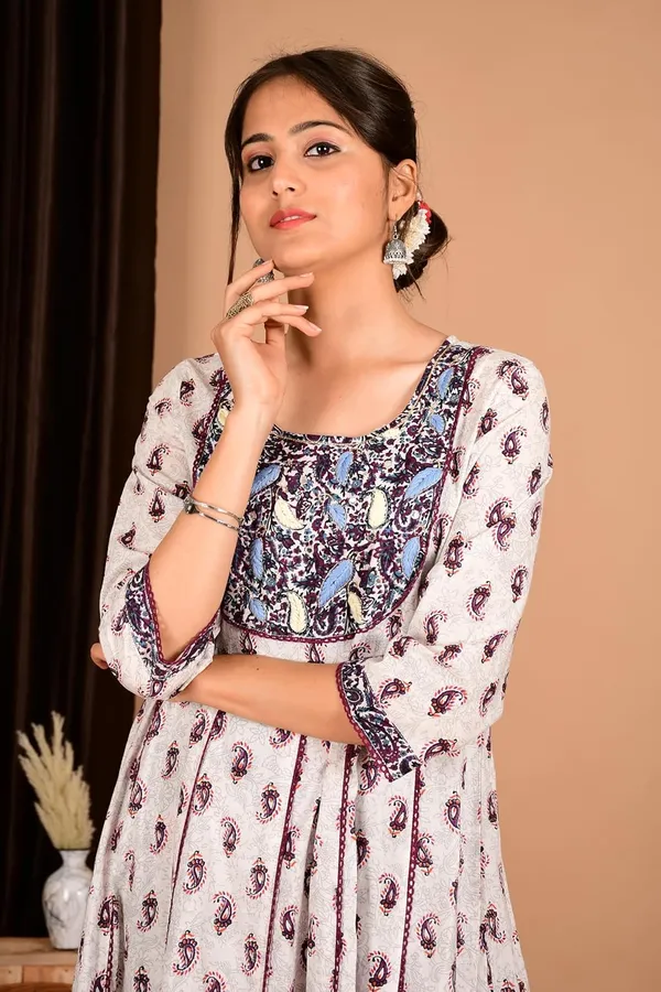 Purple_Cotton_Premium_Gown_Kurta_For_Women