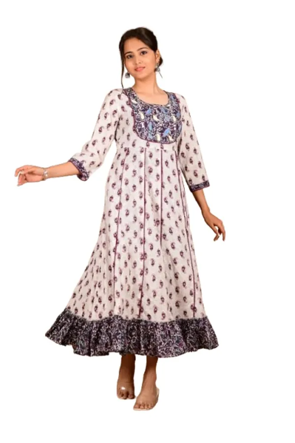 Purple_Cotton_Premium_Gown_Kurta_For_Women