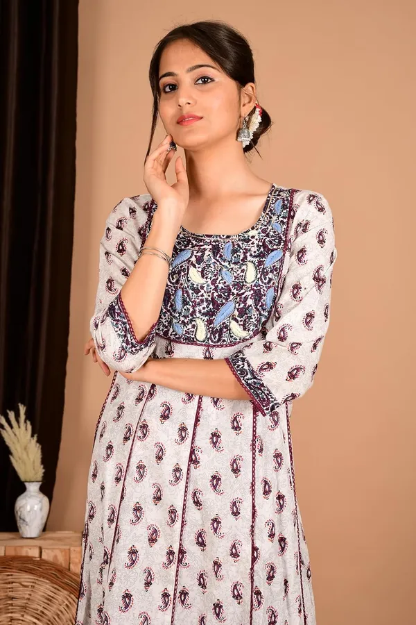 Purple_Cotton_Premium_Gown_Kurta_For_Women