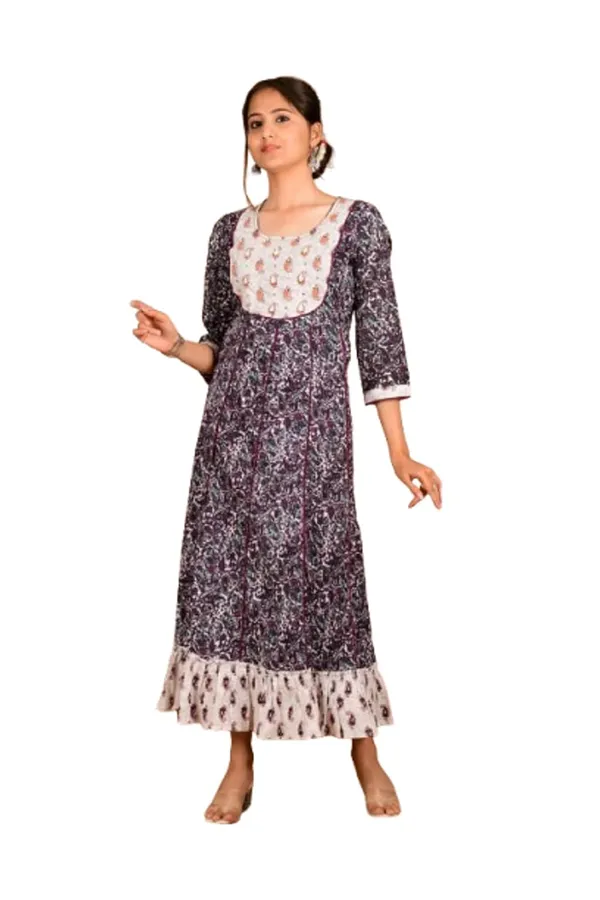 Purple_Cotton_Premium_Gown_Kurta_For_Women