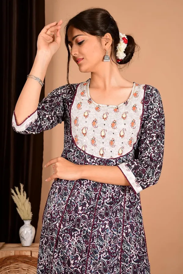 Purple_Cotton_Premium_Gown_Kurta_For_Women