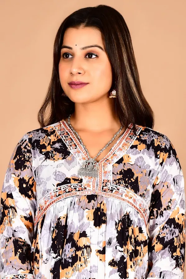 White_Cotton_Premium_Alia_Cut_Kurta_Set_For_Women