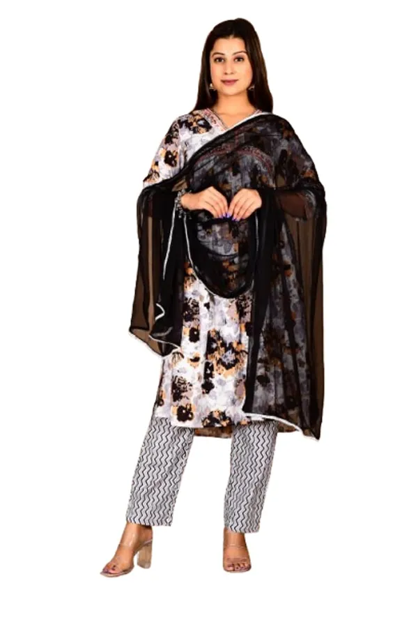 White_Cotton_Premium_Alia_Cut_Kurta_Set_For_Women