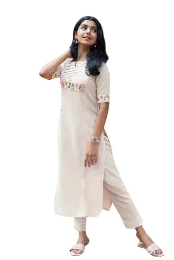 White_Cotton,_Rayon_Premium_Dress_For_Women
